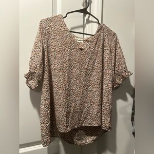 Floral Puff Sleeve Blouse